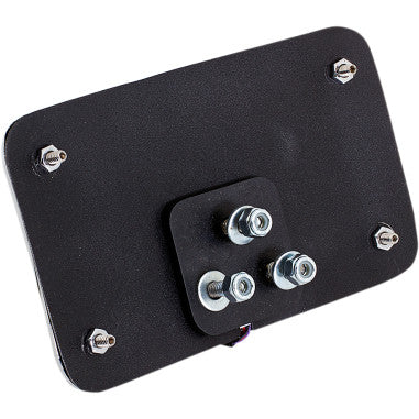 CURVED 3-HOLE LICENSE PLATE MOUNTS WITH LIGHTED FRAME FOR HARLEY-DAVIDSON