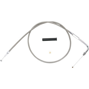 BRAIDED AND BLACK VINYL THROTTLE AND IDLE CABLES FOR HARLEY-DAVIDSON