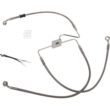 STANDARD LENGTH STAINLESS STEEL BRAKE LINE KITS FOR HARLEY-DAVIDSON