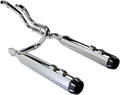 BASSANI XHAUST TRUE-DUAL DOWN UNDER SYSTEMS FOR HARLEY-DAVIDSON 2009 - 2013 Chrome True-Dual Down Under System