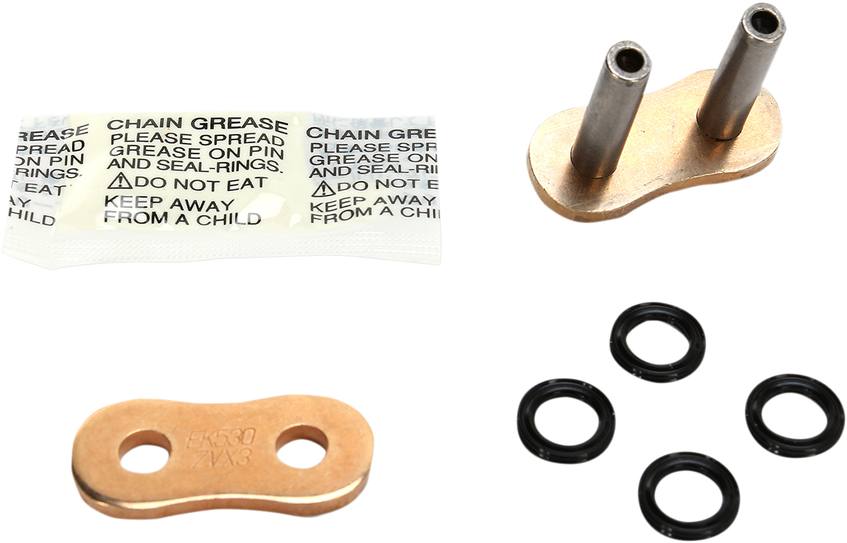 EK ZVX3 SEALED EXTREME SPORTBIKE SERIES CHAINS LINK CONN 530ZVX3 GLD R