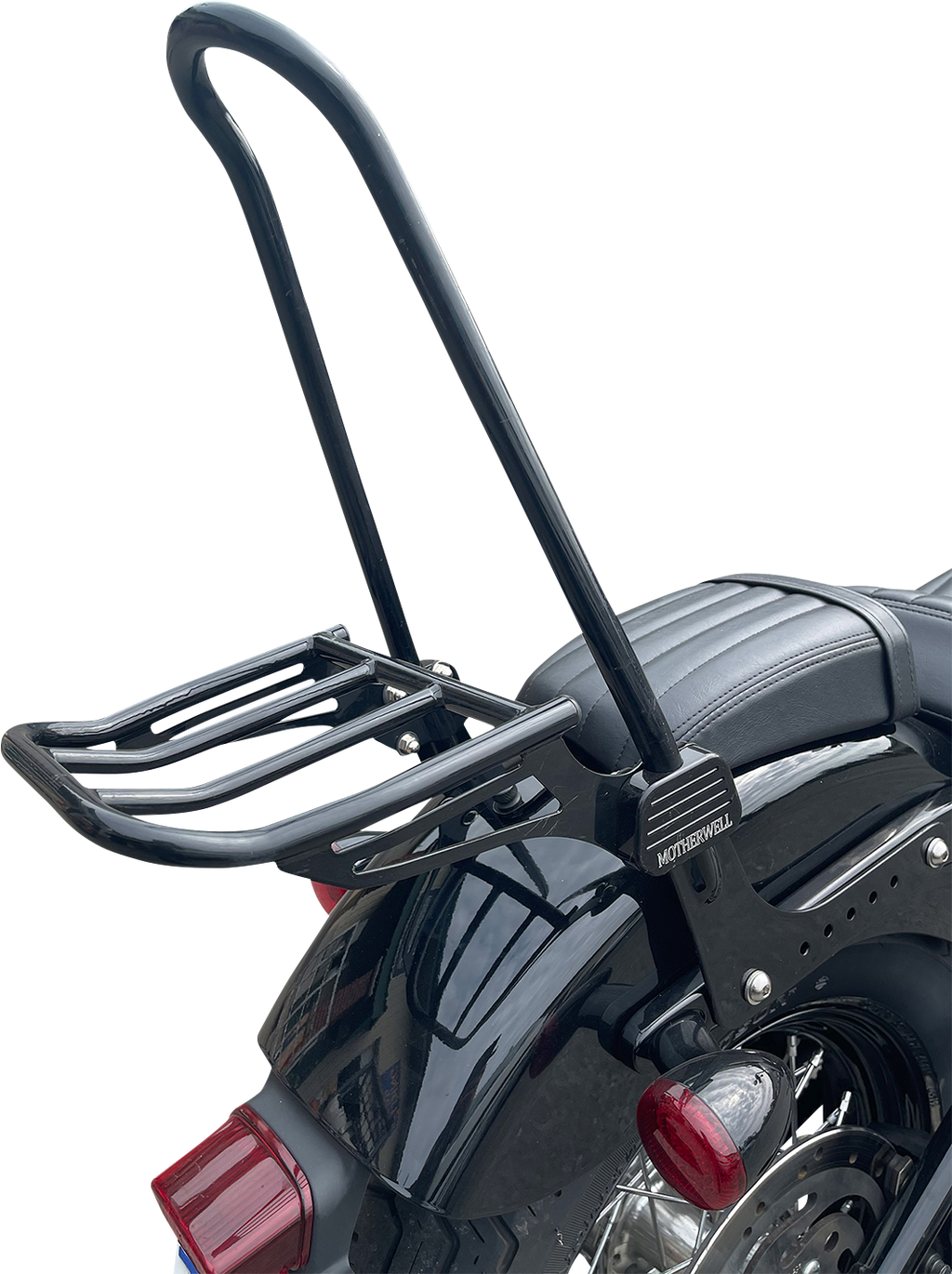 Einteiliger hoher Sissy Bar-Gepäckträger für Harley Davidson