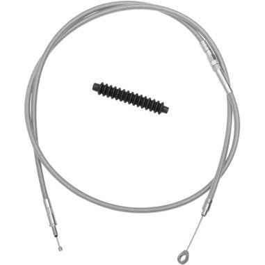 BRAIDED AND BLACK VINYL HIGH EFFICIENCY (H.E.) CLUTCH CABLES FOR HARLEY-DAVIDSON