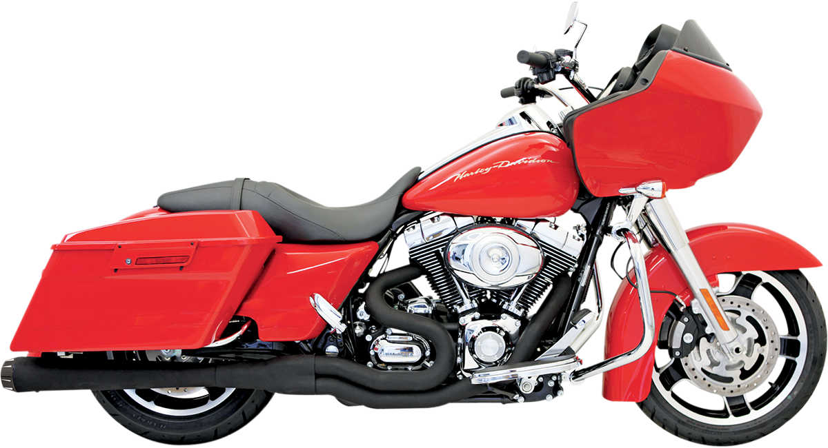 BASSANI XHAUST ROAD RAGE II MEGA POWER 2-INTO-1 SYSTEMS FOR HARLEY-DAVIDSON 1995 - 2013 Black Road Rage II Mega Power 2-Into-1 System