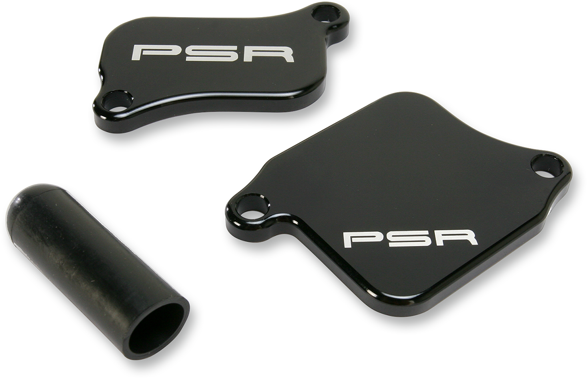 POWERSTANDS RACING AIR INJECTION BLOCK-OFF PLATES BLOCK OFF PLATE BLK