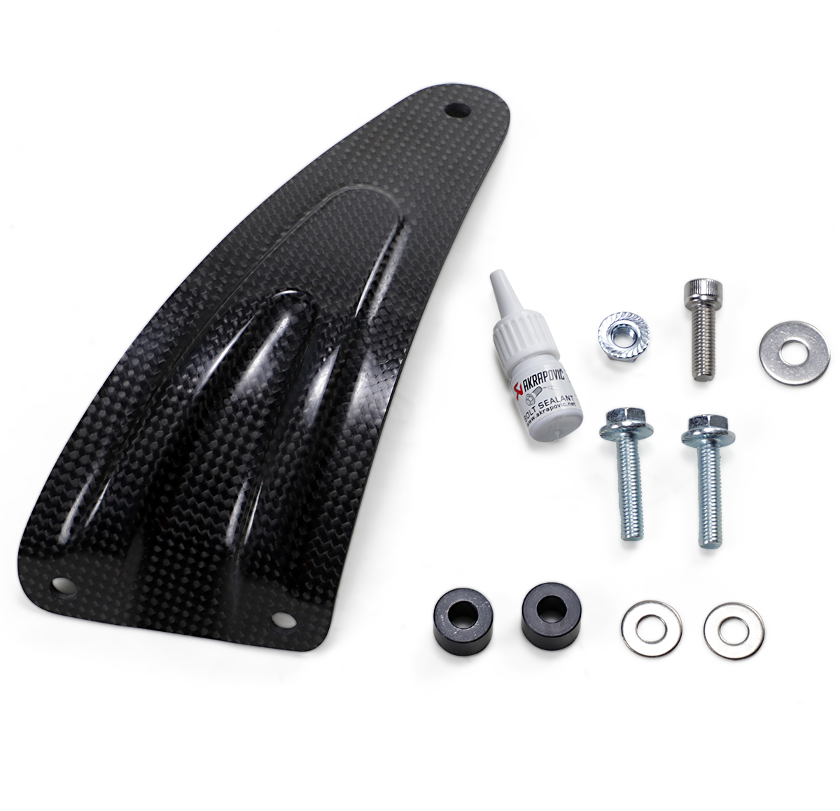 AKRAPOVIC SLIP-ON SERIES MUFFLERS BRACKET MUFFLER CF RSV4