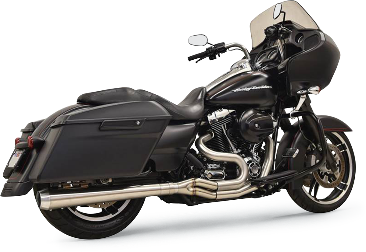 BASSANI XHAUST LONG ROAD RAGE III STAINLESS 2-INTO-1 SYSTEMS FOR HARLEY-DAVIDSON 1995 - 2013 Long Road Rage III Stainless 2-Into-1 Exhaust System