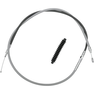 BRAIDED AND BLACK VINYL HIGH EFFICIENCY (H.E.) CLUTCH CABLES FOR HARLEY-DAVIDSON