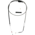 BRAIDED AND BLACK VINYL THROTTLE AND IDLE CABLES FOR HARLEY-DAVIDSON