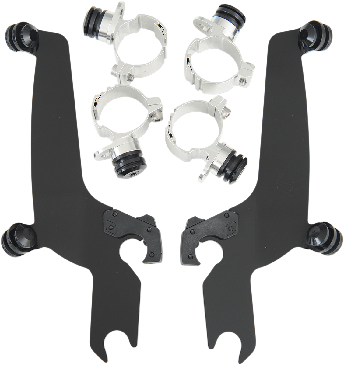 MEMPHIS SHADES METRIC NO-TOOL TRIGGER-LOCK MOUNT KITS FOR SPORTSHIELDS MNT KIT SS VN900 CU BLK