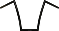 TODD'S CYCLE 1" DIAMETER STRIP HANDLEBARS HANDLEBAR 1"STRIP 14" BLK