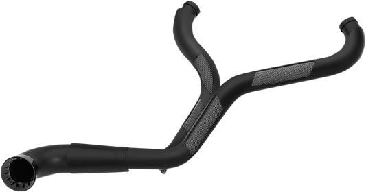 TRASK NB PERFORMANCE 2-INTO-1 EXHAUST SYSTEMS FOR HARLEY-DAVIDSON 1997 - 2013 Black/Black NB Performance 2-Into-1 Exhaust System