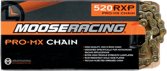 MOOSE RACING HARD-PARTS 520 RXP PRO-MX CHAIN MSE 520 RXP CHN 114 GLD