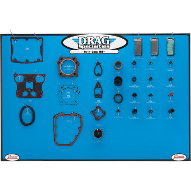 GASKET, SEAL AND O-RING DISPLAY FOR TWIN CAM MOTORS FOR HARLEY-DAVIDSON