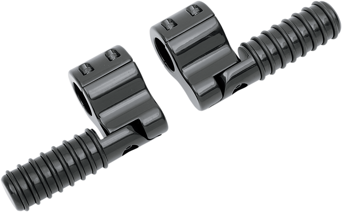 LINDBY CLAMP-ON FOOTPEGS FOOTPEG CLAMPON ORING BLK
