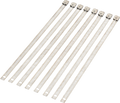 MOOSE RACING HARD-PARTS LADDER-STYLE CABLE TIES CABLE TIE SILVER 8" 8PK