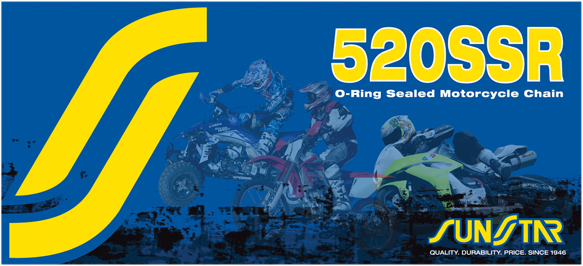 SUNSTAR SPROCKETS SS520SSR CHAIN SS SR 520SSRX120L