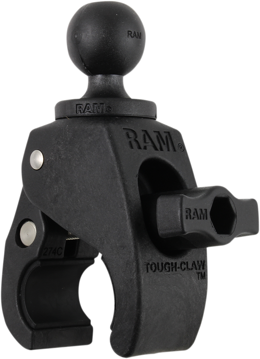 RAM MOUNT TOUGH-CLAW™ WITH 1" DIAMETER RUBBER BALL BASE TOUGH CLAW .625-1.5