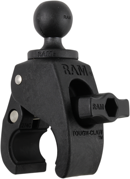 RAM MOUNT TOUGH-CLAW™ WITH 1" DIAMETER RUBBER BALL BASE TOUGH CLAW .625-1.5