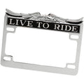 "LIVE TO RIDE" LICENSE PLATE FRAME FOR HARLEY-DAVIDSON