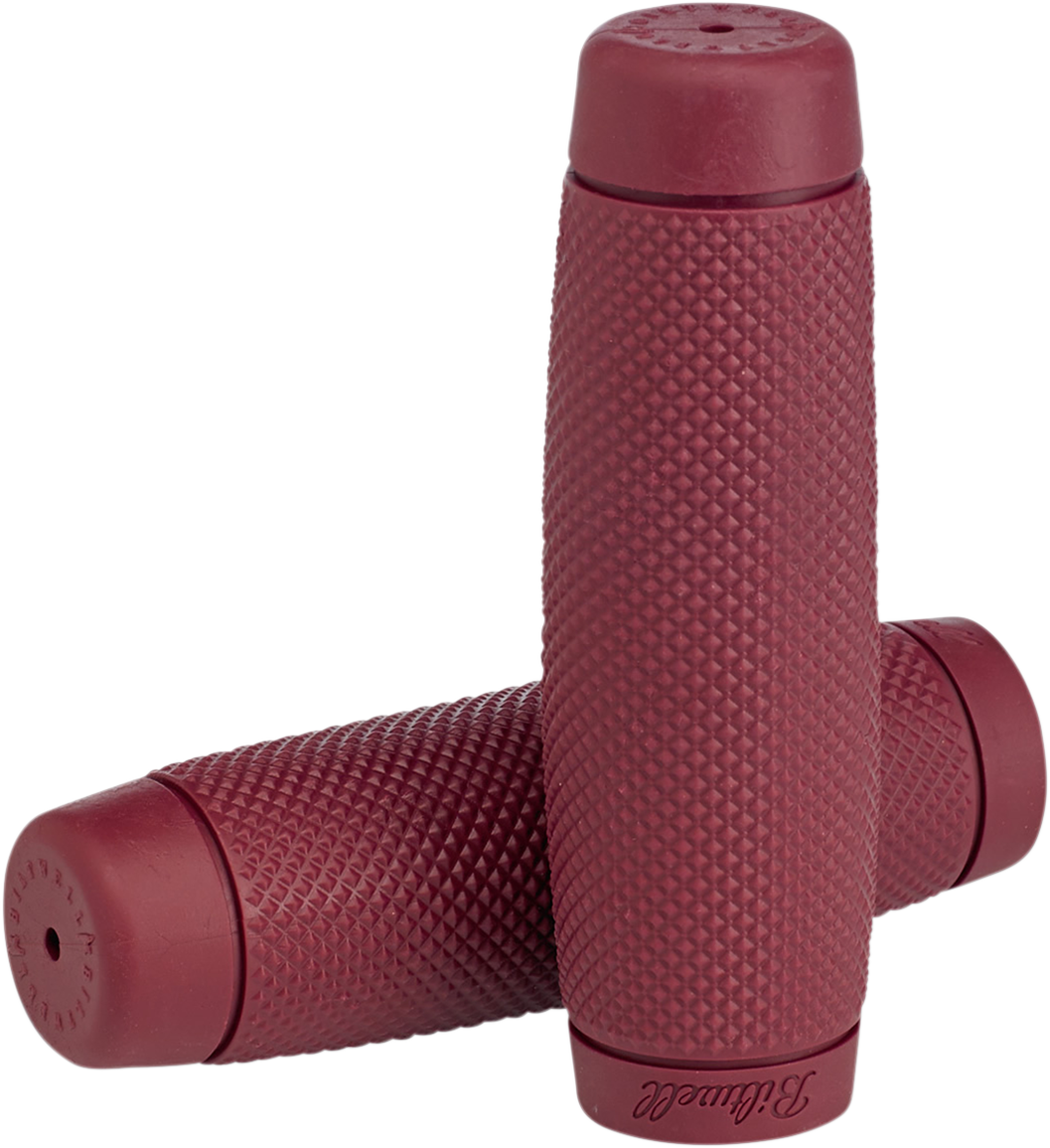 BILTWELL TPV GRIPS GRIPS RECOIL 1" OXBLOOD