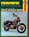 HAYNES MOTORCYCLE REPAIR MANUALS MANUAL TRIUMPH 2VLV TWINS