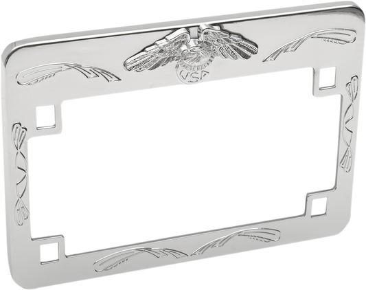 EMGO EAGLE LICENSE PLATE FRAMES EAGLE LIC FRAME CHROME