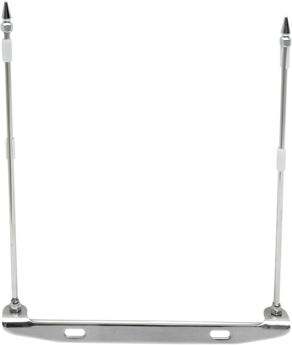 RIVCO PRODUCTS LICENSE PLATE MOUNTED DOUBLE FLAG HOLDER FLAG MOUNT LICENSE PLATE
