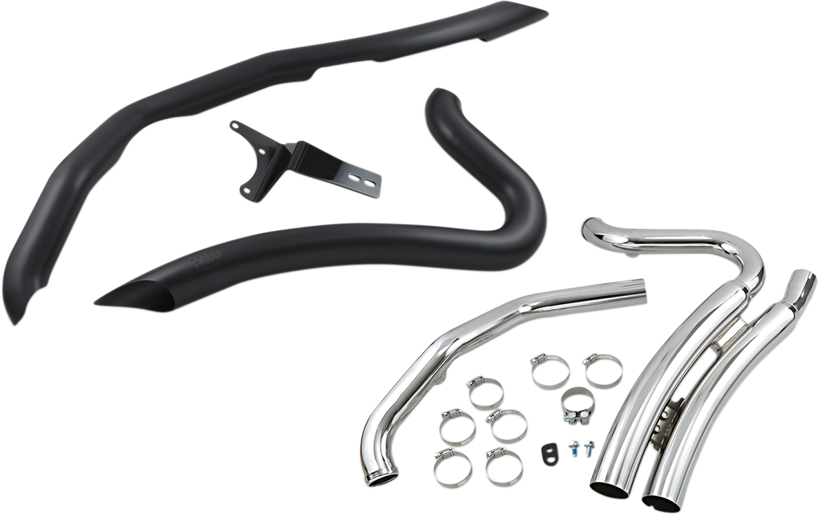 COBRA SPEEDSTER SHORT SWEPT EXHAUST SYSTEMS FOR HARLEY-DAVIDSON 2017 - 2020 Black Speedster Short Swept Exhaust System