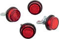 CHRIS PRODUCTS LICENSE PLATE REFLECTORS MINI REFLECTORS 4-RED