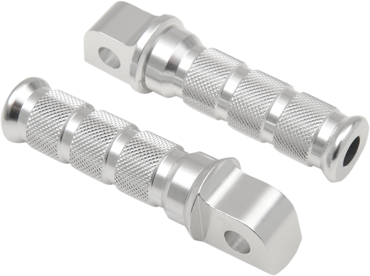 EMGO ANODIZED-ALUMINUM FOOTPEGS FOR SPORTBIKES FOOTPEGS SILVER KAW-REAR