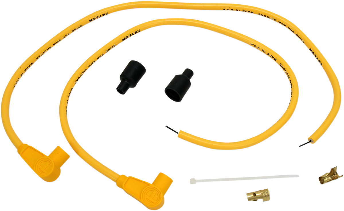 SUMAX UNIVERSAL 8MM PRO SPARK PLUG WIRES UNI 8MM WIRE KIT 90 YELOW