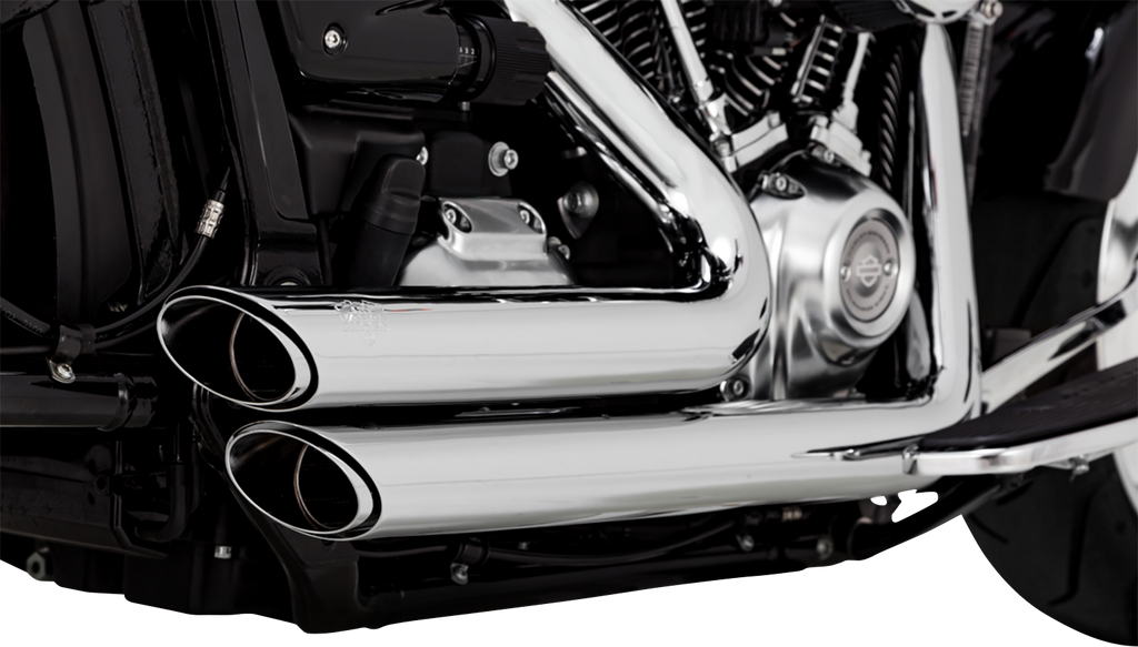 Sistema De Escape Escalonado Shortshots Cromado Para Harley Davidson