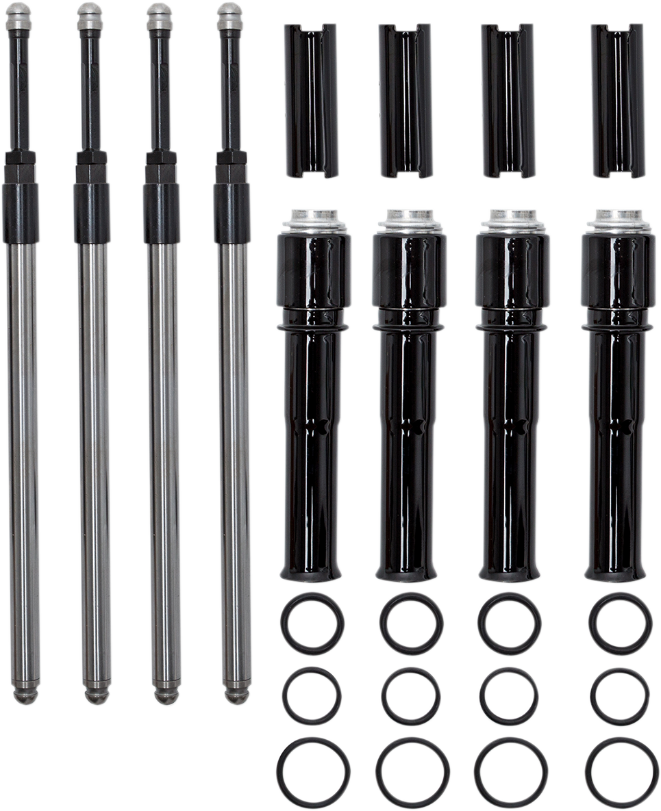 S&S Quickee Pushrods Gloss Black Covers For Harley-Davidson Miwaukee Eight M8