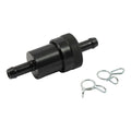 Black Aluminum Fuel Filter, 5/16 Inch For Harley-Davidson