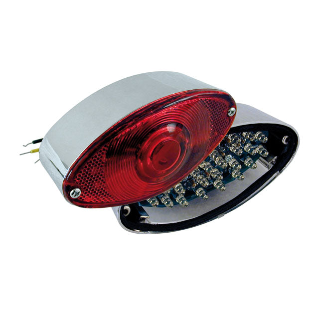 Cateye Taillight, L.E.D. Red Lens For Harley-Davidson
