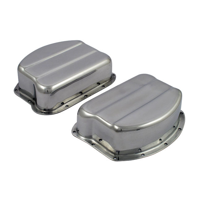 Paughco Rocker Covers Polished Aluminum For Harley-Davidson