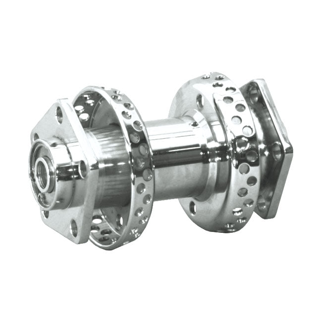 Dual Flange Hub, Chrome, 80 Spoke For Harley-Davidson