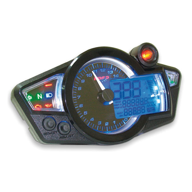 Koso Digital Street Fighter Speedo For Harley-Davidson
