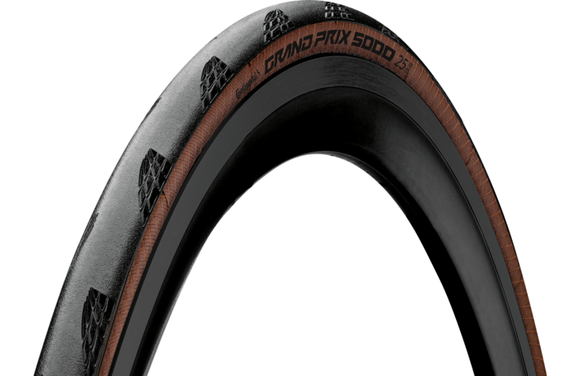 Neumático Continental Grand Prix 5000 plegable 700x28C flanco marrón CONTINENTAL 101896