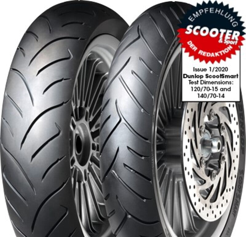 Neumático DUNLOP SCOOTSMART 90/80-16 M/C 51S TL DUNLOP 637727
