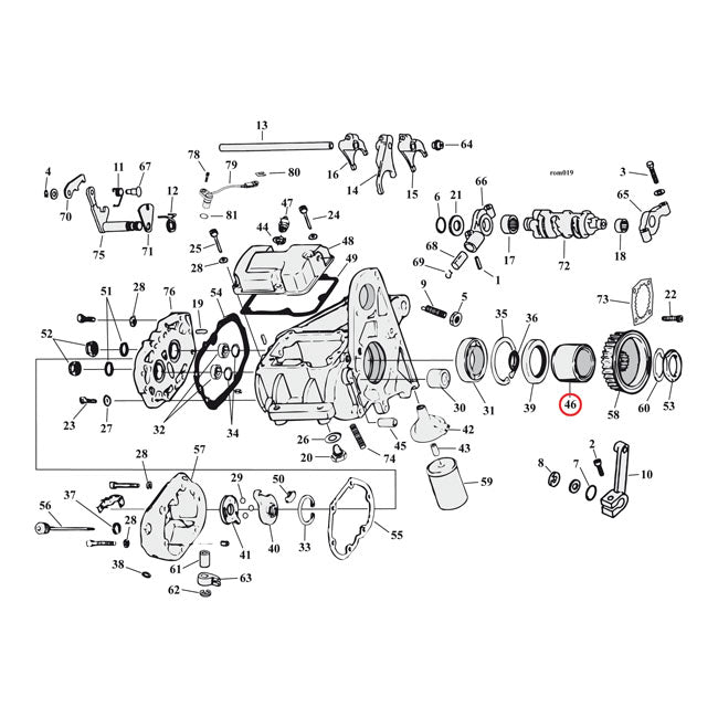 Jims, Spacer Transm. Sprocket For Harley-Davidson
