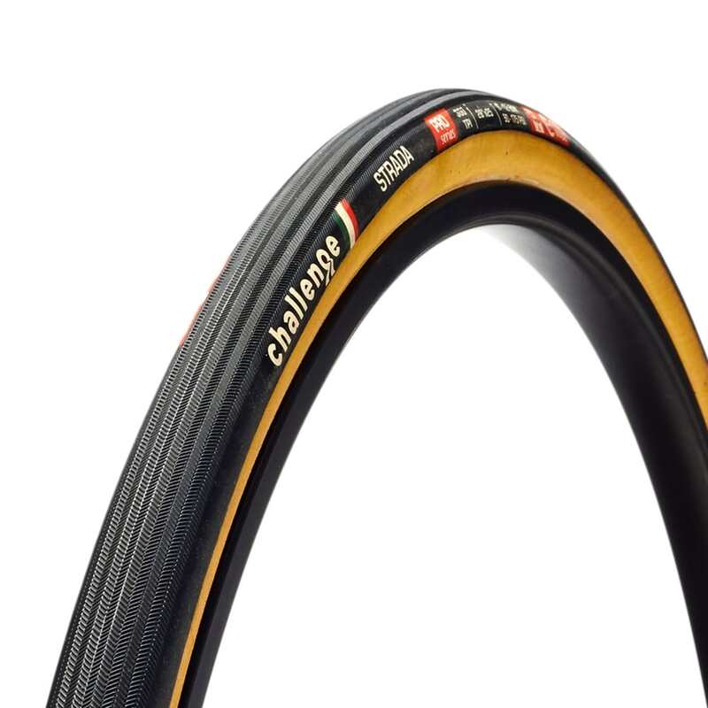 Tubular CHALLENGE HTU Strada 28X25 Blk/Tan CHALLENGE 10504