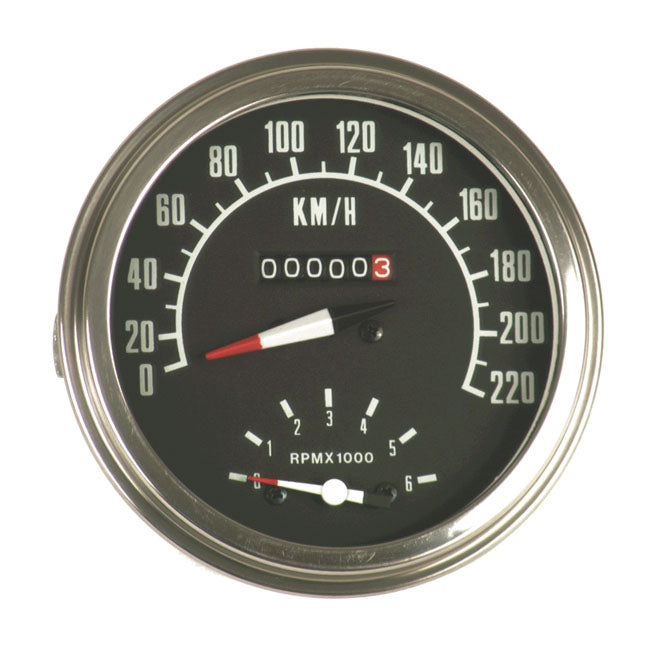 Speedometer With Tacho 73-84 Face (I) For Harley-Davidson