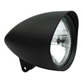 Smoothie 5-3/4" Headlamp Round Visor Blk For Harley-Davidson