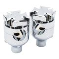 Flat Maltese Riser, 2" Chrome For Harley-Davidson