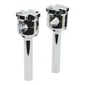 Flat Maltese Riser, 6" Chrome For Harley-Davidson