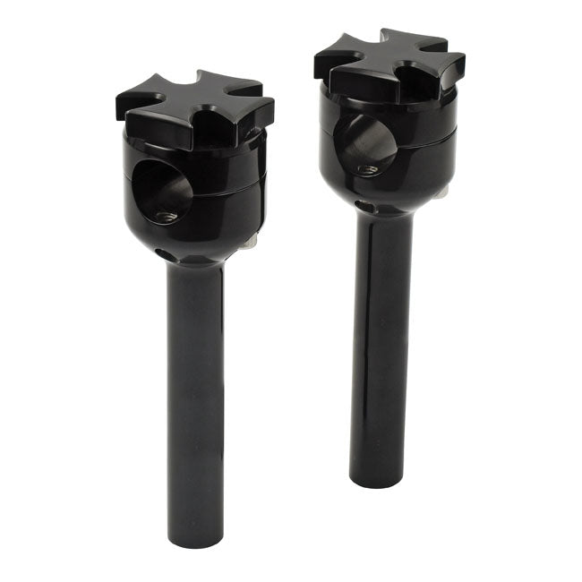 Flat Maltese Riser, 6" Black For Harley-Davidson