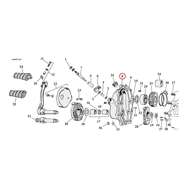 Transmission End Cover For Harley-Davidson