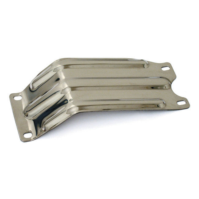 Engine Skid Plate, Ribbed Stainless For Harley-Davidson